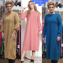 Load image into Gallery viewer, Cable Knit Jumper Dress