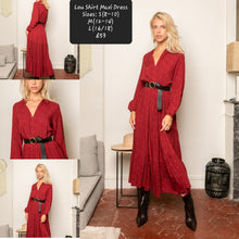 Load image into Gallery viewer, Lou Shirt Maxi Dress
