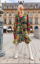 Load image into Gallery viewer, Caitlyn Ruffle Multi Coloured Dress
