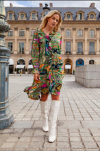 Load image into Gallery viewer, Caitlyn Ruffle Multi Coloured Dress
